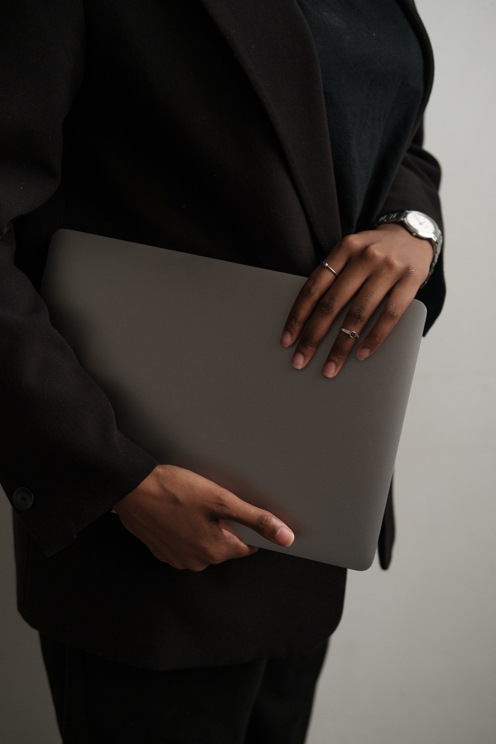 Businessman Bringing Laptop